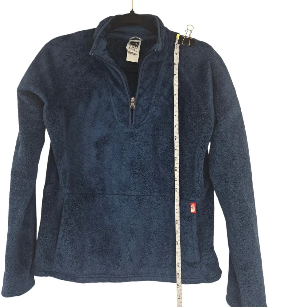 The North Face Fleece Pullover Womens M Blue Quarter Zip Osito High Pile Soft